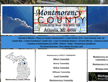 Tablet Screenshot of montmorencycountymichigan.us
